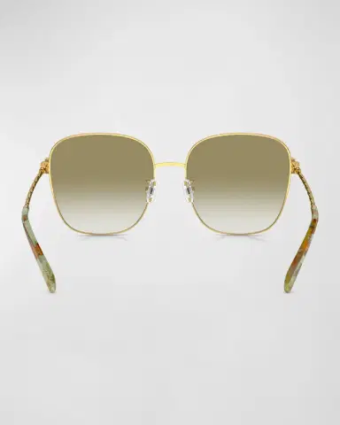 Tory Burch Twisted Gradient Metal Square Sunglasses | Thumbnail 3 Tory Burch Twisted Gradient Metal Square Sunglasses | Thumbnail 3