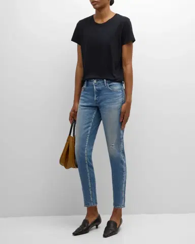 MOUSSY VINTAGE Kendall Tapered Cropped Jeans | Thumbnail 2 MOUSSY VINTAGE Kendall Tapered Cropped Jeans | Thumbnail 2