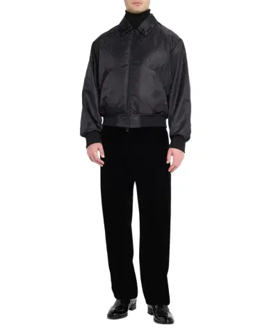 Giorgio Armani Men 's Tapered Velvet Trousers | Thumbnail 1 Giorgio Armani Men 's Tapered Velvet Trousers | Thumbnail 1