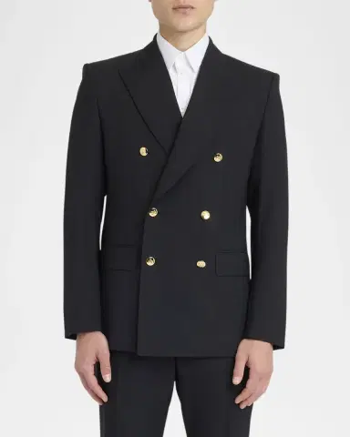 Dolce & Gabbana Men's Double-Breasted Wool Suit | Thumbnail 2 Dolce & Gabbana Men's Double-Breasted Wool Suit | Thumbnail 2