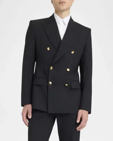 Dolce & Gabbana Men's Double-Breasted Wool Suit | Thumbnail 4 Dolce & Gabbana Men's Double-Breasted Wool Suit | Thumbnail 4