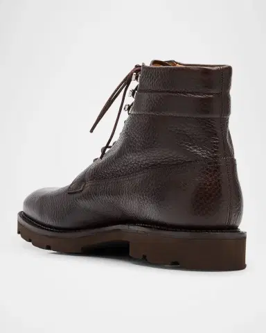 John Lobb Men's Alder Grained Leather Hiking Boots | Thumbnail 2 John Lobb Men's Alder Grained Leather Hiking Boots | Thumbnail 2