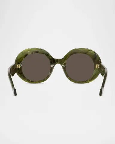 Loewe Men's Anagram Acetate and Nylon Round Sunglasses | Thumbnail 4 Loewe Men's Anagram Acetate and Nylon Round Sunglasses | Thumbnail 4