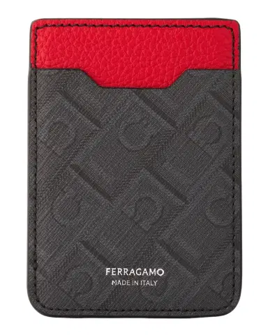 Ferragamo Men's Monogram MagSafe Card Holder | Thumbnail 1 Ferragamo Men's Monogram MagSafe Card Holder | Thumbnail 1