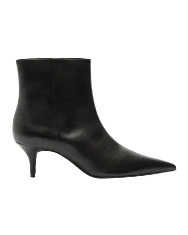Schutz Mikki Leather Kitten Zip Booties | Thumbnail 1 Schutz Mikki Leather Kitten Zip Booties | Thumbnail 1