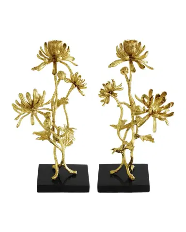 Michael Aram Dahlia Tall Candleholders, Set of 2 | Thumbnail 1 Michael Aram Dahlia Tall Candleholders, Set of 2 | Thumbnail 1
