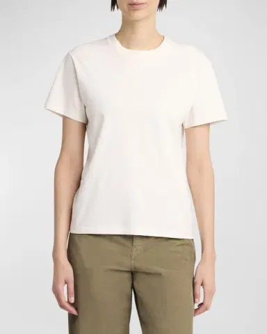 The Row Calibi Brushed Cotton Silk Jersey T-Shirt | Thumbnail 4 The Row Calibi Brushed Cotton Silk Jersey T-Shirt | Thumbnail 4