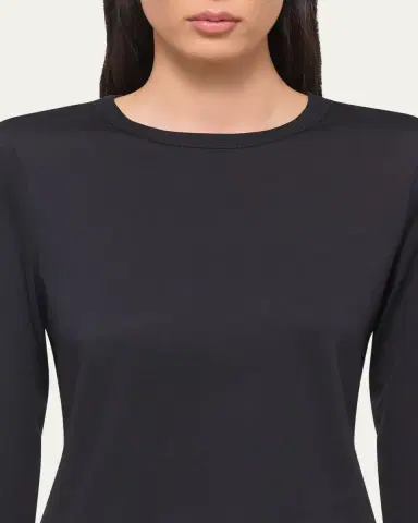 Helmut Lang Slim Long-Sleeve Logo Tee | Thumbnail 5 Helmut Lang Slim Long-Sleeve Logo Tee | Thumbnail 5