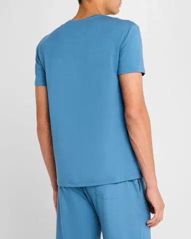 Derek Rose Men's Basel Micromodal Crewneck T-Shirt | Thumbnail 3 Derek Rose Men's Basel Micromodal Crewneck T-Shirt | Thumbnail 3
