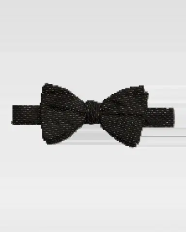 Eton Men's Metallic Stripe Silk Bow Tie | Thumbnail 2 Eton Men's Metallic Stripe Silk Bow Tie | Thumbnail 2