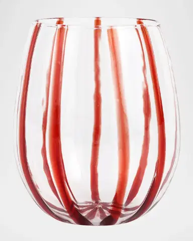 Vietri Nuovo Stripe Stemless Wine Glass | Thumbnail 2 Vietri Nuovo Stripe Stemless Wine Glass | Thumbnail 2