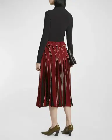 Bottega Veneta Dimensional Midi Skirt | Thumbnail 4 Bottega Veneta Dimensional Midi Skirt | Thumbnail 4