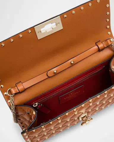 Valentino Garavani Rockstud Small Quilted Leather Shoulder Bag | Thumbnail 4 Valentino Garavani Rockstud Small Quilted Leather Shoulder Bag | Thumbnail 4