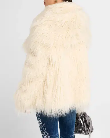Coût De La Liberté Cory Embellished Faux Fur Coat | Thumbnail 3 Coût De La Liberté Cory Embellished Faux Fur Coat | Thumbnail 3