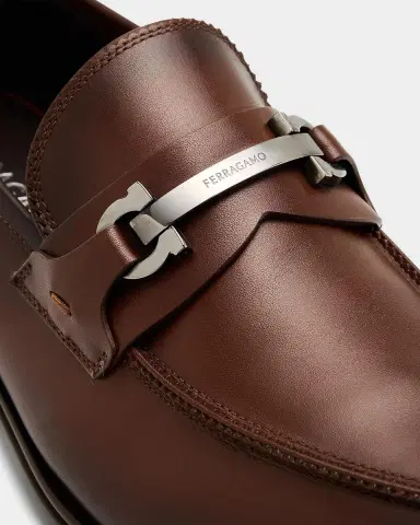 Ferragamo Men's Doupont Lux Leather Bit Loafers | Thumbnail 3 Ferragamo Men's Doupont Lux Leather Bit Loafers | Thumbnail 3