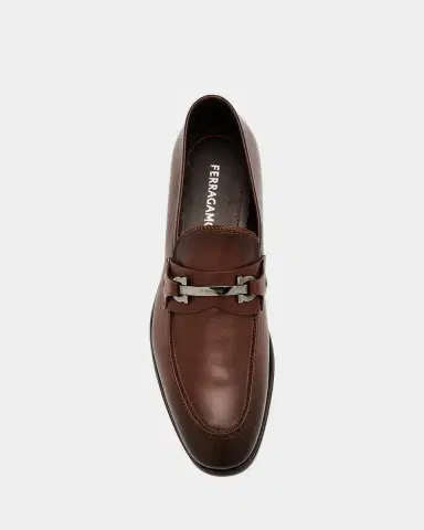 Ferragamo Men's Doupont Lux Leather Bit Loafers | Thumbnail 4 Ferragamo Men's Doupont Lux Leather Bit Loafers | Thumbnail 4