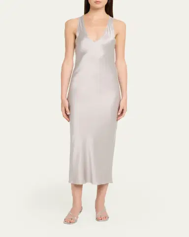 ALL THREE Anna Silk Midi Dress | Thumbnail 2 ALL THREE Anna Silk Midi Dress | Thumbnail 2