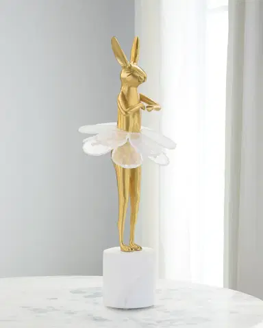 John-Richard Collection Ballerina Bunny 15" Sculpture on Marble Base II | Thumbnail 1 John-Richard Collection Ballerina Bunny 15" Sculpture on Marble Base II | Thumbnail 1
