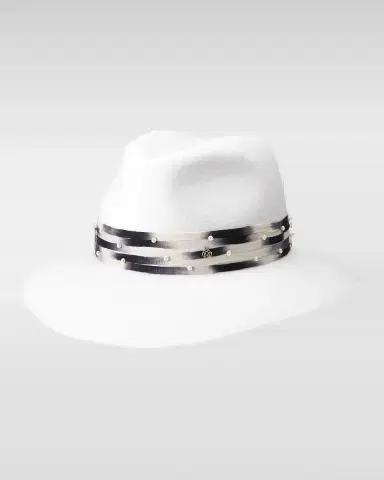 Maison Michel Henrietta Felt Fedora With Pearly Tie-Dye Band | Thumbnail 2 Maison Michel Henrietta Felt Fedora With Pearly Tie-Dye Band | Thumbnail 2
