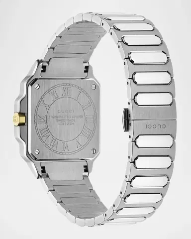 Gucci Two-Tone Stainless Steel G-Flat 30mm Bracelet Watch | Thumbnail 4 Gucci Two-Tone Stainless Steel G-Flat 30mm Bracelet Watch | Thumbnail 4