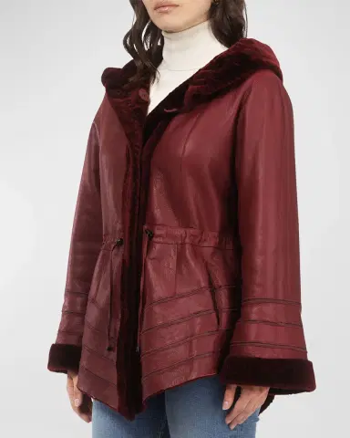 Gorski Reversible Textured Lamb Shearling Jacket | Thumbnail 3 Gorski Reversible Textured Lamb Shearling Jacket | Thumbnail 3