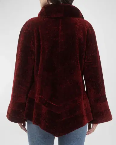 Gorski Reversible Textured Lamb Shearling Jacket | Thumbnail 5 Gorski Reversible Textured Lamb Shearling Jacket | Thumbnail 5