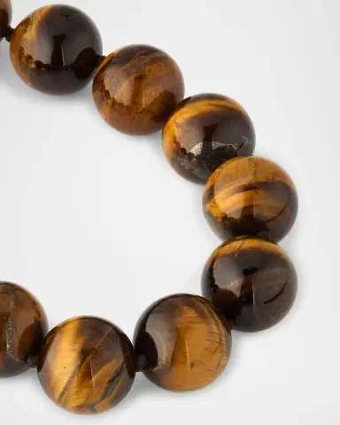 NEST Jewelry Tiger 's Eye Statement Necklace with Toggle | Thumbnail 2 NEST Jewelry Tiger 's Eye Statement Necklace with Toggle | Thumbnail 2