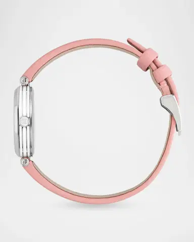 Gucci Stainless Steel Model 2000 24mm Watch with Pink Leather Strap | Thumbnail 4 Gucci Stainless Steel Model 2000 24mm Watch with Pink Leather Strap | Thumbnail 4