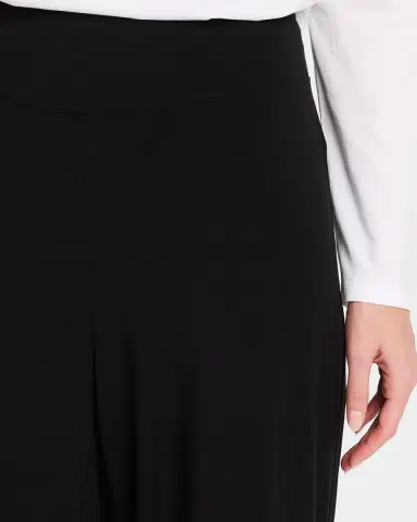 Eileen Fisher Wide-Leg Stretch Jersey Pants | Thumbnail 4 Eileen Fisher Wide-Leg Stretch Jersey Pants | Thumbnail 4