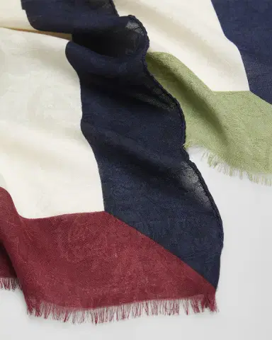 Etro Bohemian Jacquard Modal-Cashmere Scarf | Thumbnail 4 Etro Bohemian Jacquard Modal-Cashmere Scarf | Thumbnail 4