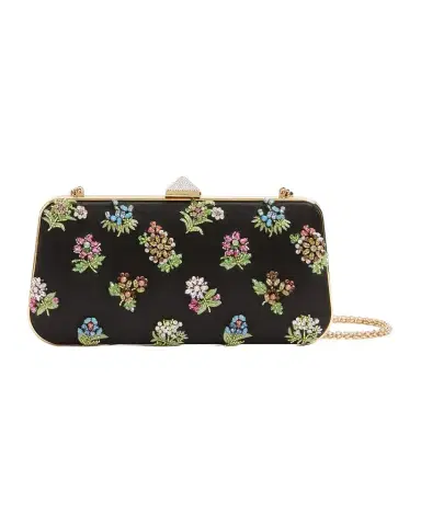 Valentino Garavani Carry Secrets Little Flower Satin Minaudiere | Thumbnail 1 Valentino Garavani Carry Secrets Little Flower Satin Minaudiere | Thumbnail 1