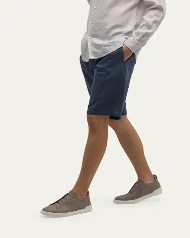 ZEGNA Men's Triple Stitch Deerskin Leather Slip-On Sneakers | Thumbnail 18 ZEGNA Men's Triple Stitch Deerskin Leather Slip-On Sneakers | Thumbnail 18