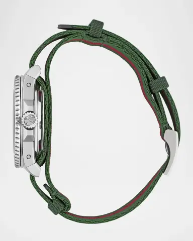 Gucci Dive Green and Red Nylon-Strap Watch, 40mm | Thumbnail 3 Gucci Dive Green and Red Nylon-Strap Watch, 40mm | Thumbnail 3
