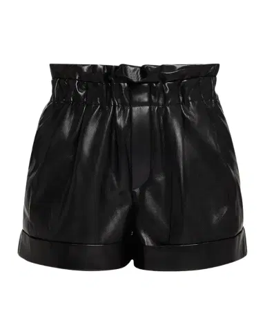 ALICE + OLIVIA Reagan Vegan Leather Paperbag Shorts | Thumbnail 1 ALICE + OLIVIA Reagan Vegan Leather Paperbag Shorts | Thumbnail 1