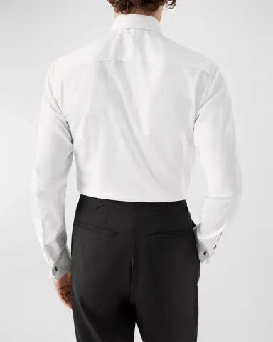 Eton Men's Stripe Bib-Front Contemporary Fit Dress Shirt | Thumbnail 3 Eton Men's Stripe Bib-Front Contemporary Fit Dress Shirt | Thumbnail 3