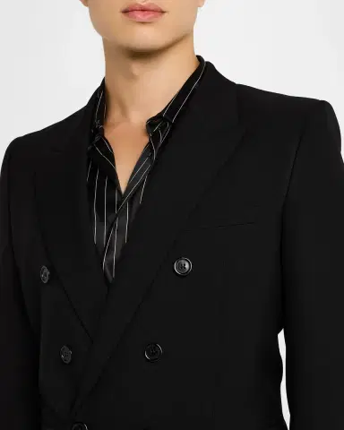 Saint Laurent Men's 6-Button Wool Sport Coat | Thumbnail 5 Saint Laurent Men's 6-Button Wool Sport Coat | Thumbnail 5