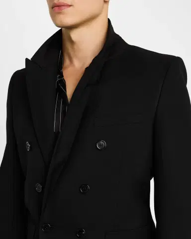 Saint Laurent Men's 6-Button Wool Sport Coat | Thumbnail 6 Saint Laurent Men's 6-Button Wool Sport Coat | Thumbnail 6