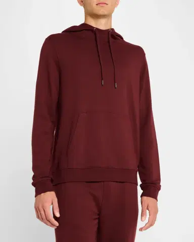 Derek Rose Men's Quinn Cotton and Modal Pullover Hoodie | Thumbnail 4 Derek Rose Men's Quinn Cotton and Modal Pullover Hoodie | Thumbnail 4