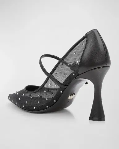 Badgley Mischka Antonia Crystal Mesh Mary Jane Pumps | Thumbnail 2 Badgley Mischka Antonia Crystal Mesh Mary Jane Pumps | Thumbnail 2