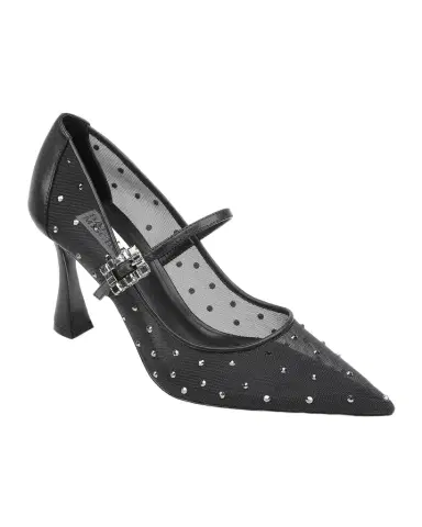 Badgley Mischka Antonia Crystal Mesh Mary Jane Pumps | Thumbnail 1 Badgley Mischka Antonia Crystal Mesh Mary Jane Pumps | Thumbnail 1