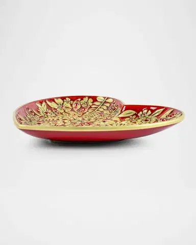 Jay Strongwater Aria Floral Heart Trinket Tray | Thumbnail 2 Jay Strongwater Aria Floral Heart Trinket Tray | Thumbnail 2