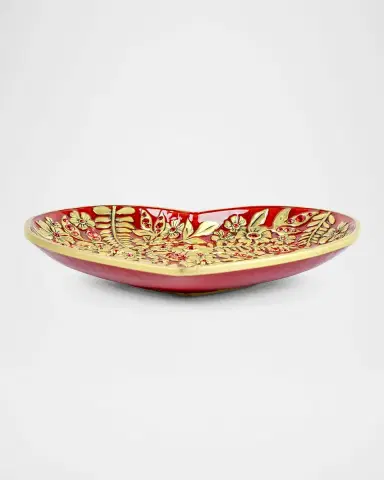 Jay Strongwater Aria Floral Heart Trinket Tray | Thumbnail 3 Jay Strongwater Aria Floral Heart Trinket Tray | Thumbnail 3