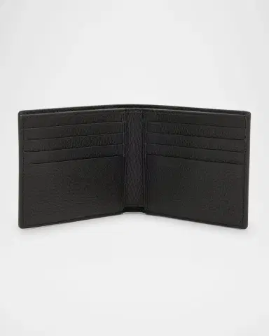 Valentino Garavani Men's Grained Leather Bifold Wallet | Thumbnail 4 Valentino Garavani Men's Grained Leather Bifold Wallet | Thumbnail 4