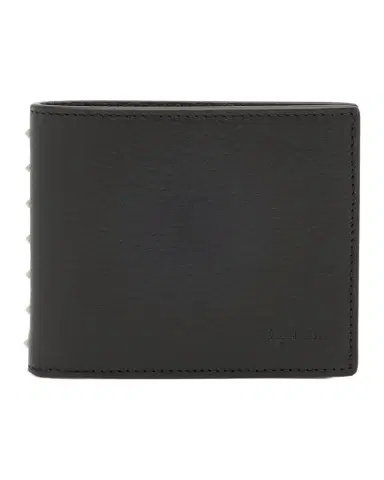 Valentino Garavani Men's Grained Leather Bifold Wallet | Thumbnail 1 Valentino Garavani Men's Grained Leather Bifold Wallet | Thumbnail 1