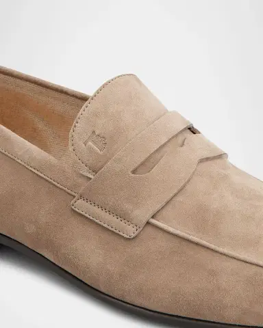 Tod's Men 's Mocassino Suede Penny Loafers | Thumbnail 5 Tod's Men 's Mocassino Suede Penny Loafers | Thumbnail 5
