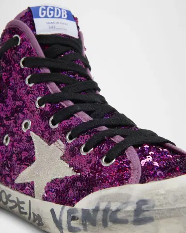 Golden Goose Francy Sequin High-Top Sneakers | Thumbnail 5 Golden Goose Francy Sequin High-Top Sneakers | Thumbnail 5