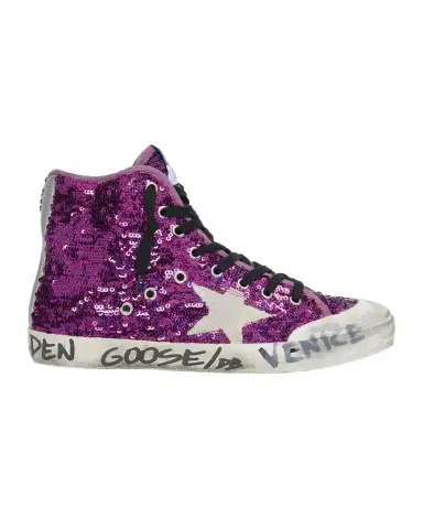 Golden Goose Francy Sequin High-Top Sneakers | Thumbnail 1 Golden Goose Francy Sequin High-Top Sneakers | Thumbnail 1