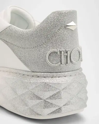 Jimmy Choo Diamond Leather Ombre Low-Top Sneakers | Thumbnail 4 Jimmy Choo Diamond Leather Ombre Low-Top Sneakers | Thumbnail 4