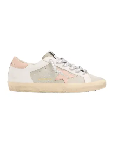 Golden Goose Super-Star Mixed Leather Low-Top Sneakers | Thumbnail 1 Golden Goose Super-Star Mixed Leather Low-Top Sneakers | Thumbnail 1