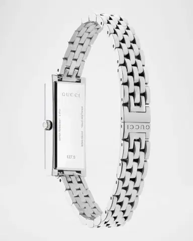 Gucci 14x34mm G-Frame Small Rectangular Watch with Bracelet Strap | Thumbnail 3 Gucci 14x34mm G-Frame Small Rectangular Watch with Bracelet Strap | Thumbnail 3